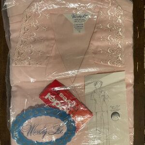 Pastel Pink 1950s Pajama Set by Wendy Lee NWT